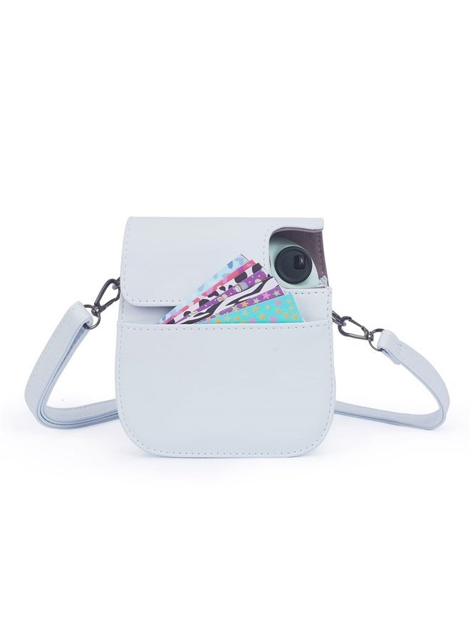 Phetium Instant mini 12 Camera Protective Case Compatible with Instax Mini 12 11,PU Leather Bag with Pocket and Adjustable Shoulder Strap (Clay White) - Image 5