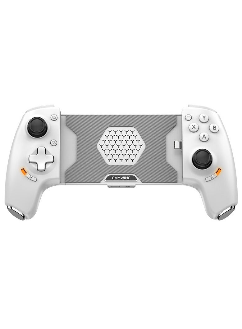 general Professional Stretch Gamepad Gamwing Aobing Max Type-C Wired & Bluetooth Gaming Controller Clip size 4.5-7.5 inches for Android / iOS / PC / Switch Steam / Xbox / PS with Hall Joysticks / Hall Trigger / Turbo/Auto Function / Macro Back Buttons / Anti-Slip Grip / Cooling Holes / 3.5mm Audio - Image 1