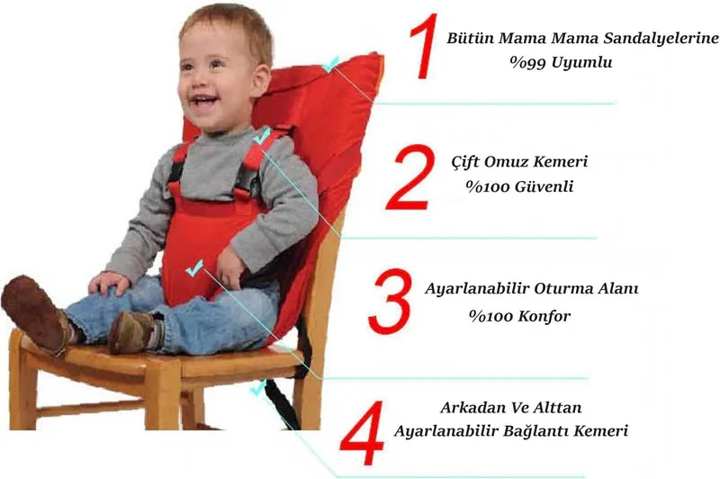 ريفو بيبي Portable Fabric High Chair
