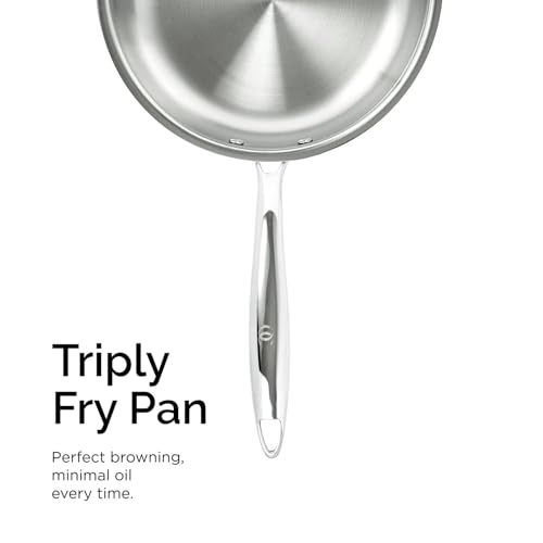 Omichef Triply Cookware Set | Kadai (1.9L/20cm) + Frypan (1.45L/22cm) + Saucepan (1.75L/16cm) | ISI Certified | Induction Friendly | Toxin-Free | Even Heat Distribution | Cool-Touch Handles - Image 5
