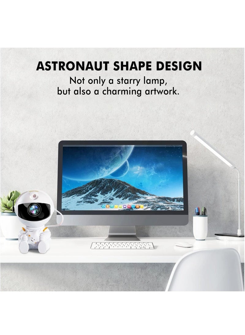 Generic - Astronaut Star Projector, Night Light, Galaxy Nebula Projector Light, Suitable for  Adult Playroom/Home Theater/Ceiling/Room Decoration (White) - Image 1