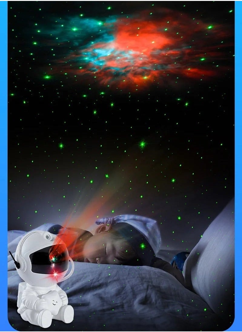 Generic - Astronaut Star Projector, Night Light, Galaxy Nebula Projector Light, Suitable for  Adult Playroom/Home Theater/Ceiling/Room Decoration (White) - Image 1