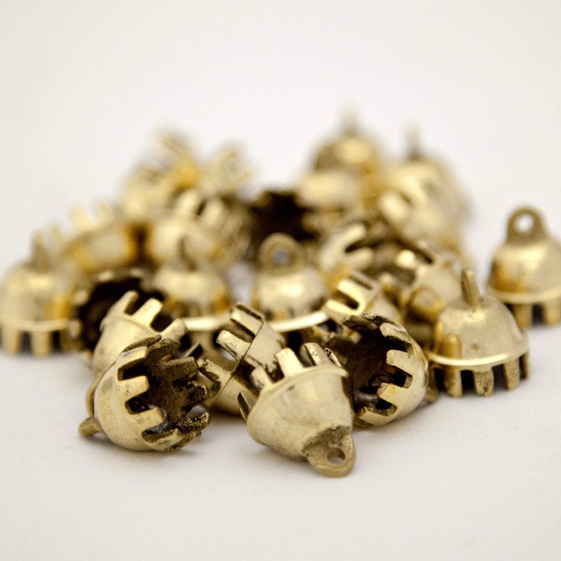 Dozen 81H Mini Brass Claw Bells