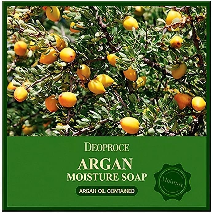 DEOPROCE صابون ديوبروس أرغان المرطب للعناية بالبشرة الكورية مع رغوة غنية 100 جرام - Image 4