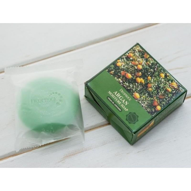 DEOPROCE صابون ديوبروس أرغان المرطب للعناية بالبشرة الكورية مع رغوة غنية 100 جرام - Image 3