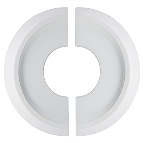 Zorfeter Split Molded Ceiling Medallion 10"OD x 4"ID, White Ceiling Fan Cover Plate Light Fixtures Trim - Image 1