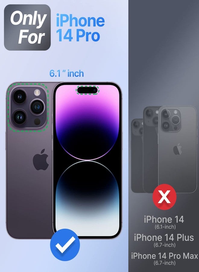 Silverback for iPhone 14 Pro Case with Camera Cover, MagSafe-Compatible Case with Built-in Stand, Magnetic Phone Case Translucent Matte Shockproof for iPhone 14 Pro 6.1 inch - Deep Purple - Image 2