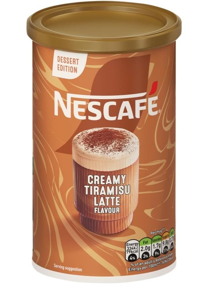 Nescafe Creamy Tiramisu Latte Instant Coffee 260grams Single - Image 2
