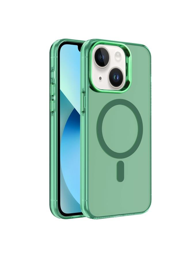 زبون جراب لهاتف iPhone 13 مطلي بالكهرباء IMD Magsafe PC Hybrid TPU - Image 1