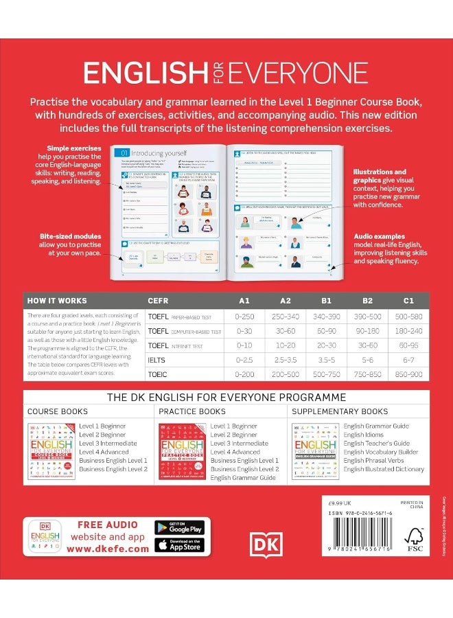 English for Everyone Practice Book Level 1 Beginner : A Complete Self-Study Programme (Dk English for Everyone) - Image 2