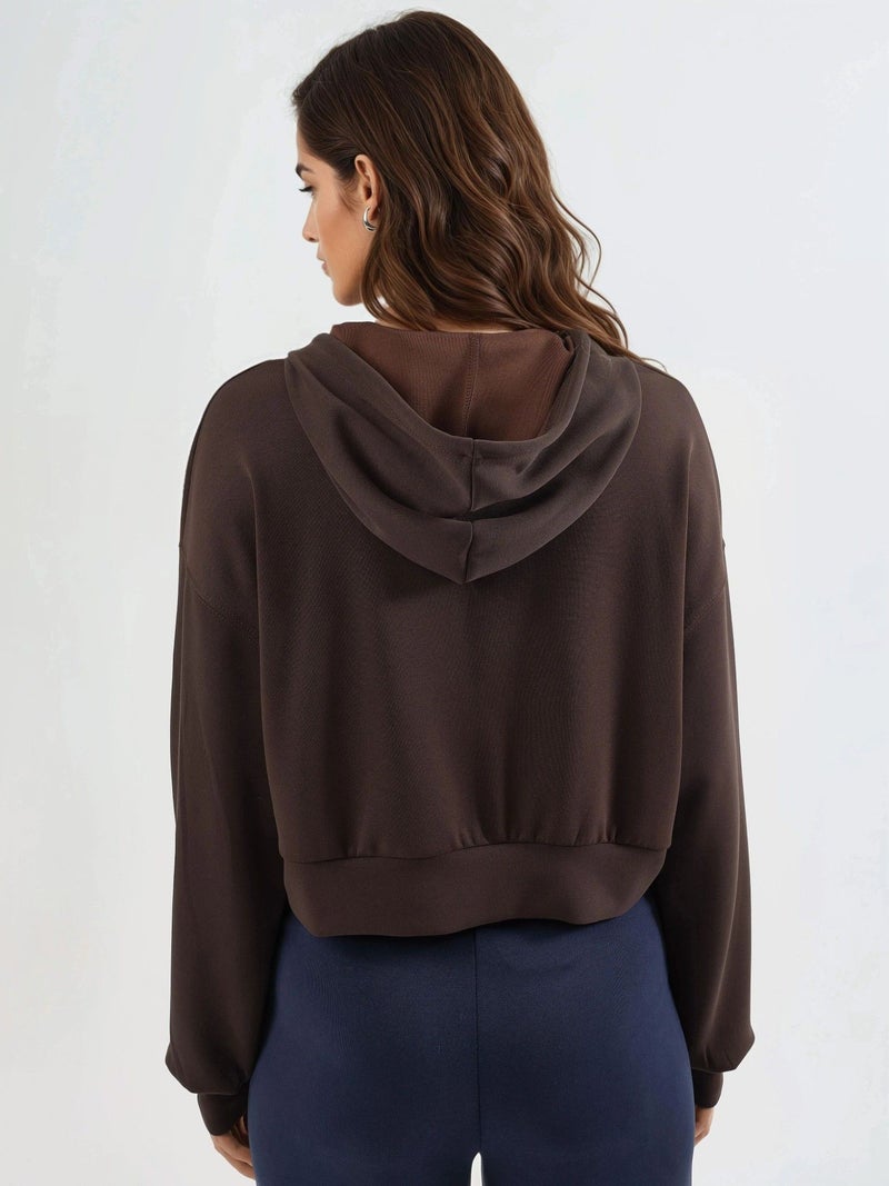BUSEM Hooded Zippered Short Jacket - Image 3