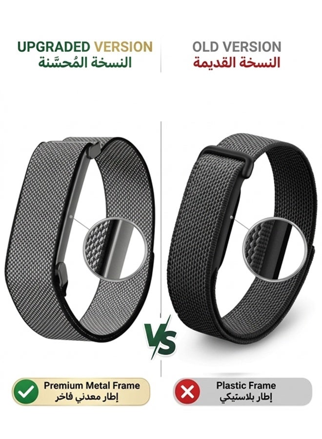 S-Color Strap For Fitbit Air Band | Replacement Nylon Watch Bands | Adjustable Breathable Woven Sport Wristband | Anti-sweat Bracelet Armband Correa For Fitbit Air Fitness Tracker (Sensor device not included) - Image 2