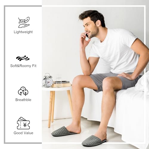 Bunnycool 3 Pack Men's Pajama Shorts Sleep Lounge Shorts Sleepwear Pants Big and Tall Sleep Pj Bottoms Elastic Waist with Pockets(4xl,Black, Dark Gray, Army Green) - Image 5