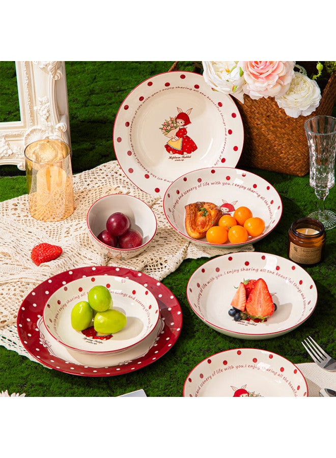 Lowei Bowl Set  New High-value Tableware Set For Home Moving, Wedding, Birthday Gift Bowls, Plates, Dishes - Image 2