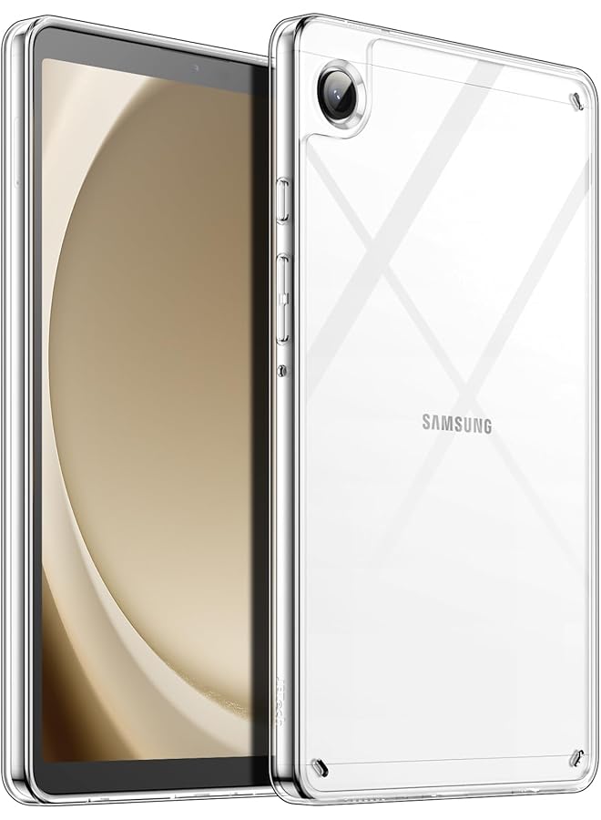 جي تيك جراب شفاف لجهاز Samsung Galaxy Tab A9 مقاس 8.7 بوصة، جراب شفاف مقاوم للصدمات ومضاد للاصفرار مع ظهر صلب من مادة البولي كربونات ومصد TPU ناعم شفاف - Image 1