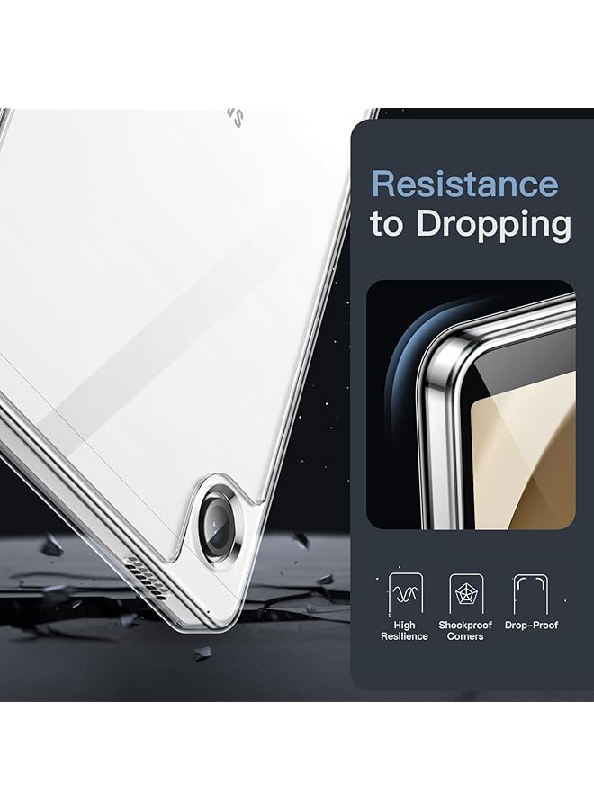 جي تيك جراب شفاف لجهاز Samsung Galaxy Tab A9 مقاس 8.7 بوصة، جراب شفاف مقاوم للصدمات ومضاد للاصفرار مع ظهر صلب من مادة البولي كربونات ومصد TPU ناعم شفاف - Image 5