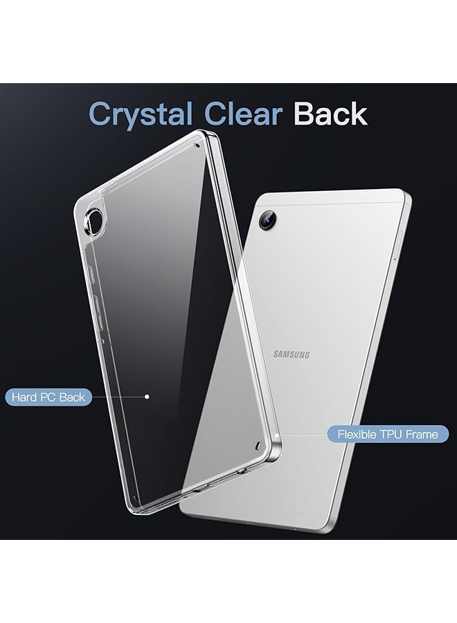 جي تيك جراب شفاف لجهاز Samsung Galaxy Tab A9 مقاس 8.7 بوصة، جراب شفاف مقاوم للصدمات ومضاد للاصفرار مع ظهر صلب من مادة البولي كربونات ومصد TPU ناعم شفاف - Image 3