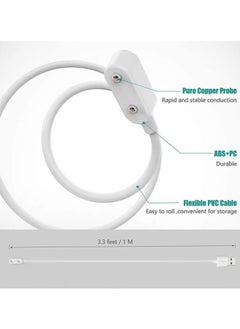 ماركة غير محددة كابل شاحن مغناطيسي USB لسوار هواوي 8 أبيض ، مناسب لفرقة هواوي 8/9/7/6/6 برو / هواوي ووتش فيت / فيت 2 / فيت 3 / فيت ميني / هونر باند 9 / هونر باند 8 / هونر باند 7 / هونر باند 6 برو / هونر باند 6 / هونر ووتش ES / هواوي S-TAG الجري وركوب الدراجات الاستشعار الديناميكي / هواوي ساعة الأطفال 5X برو / هواوي ساعة الأطفال 5X / هواوي ساعة الأطفال 4X برو / هواوي ساعة الأطفال 4X ،  كابل شحن مغناطيسي عالمي للساعات الذكية  - Image 4