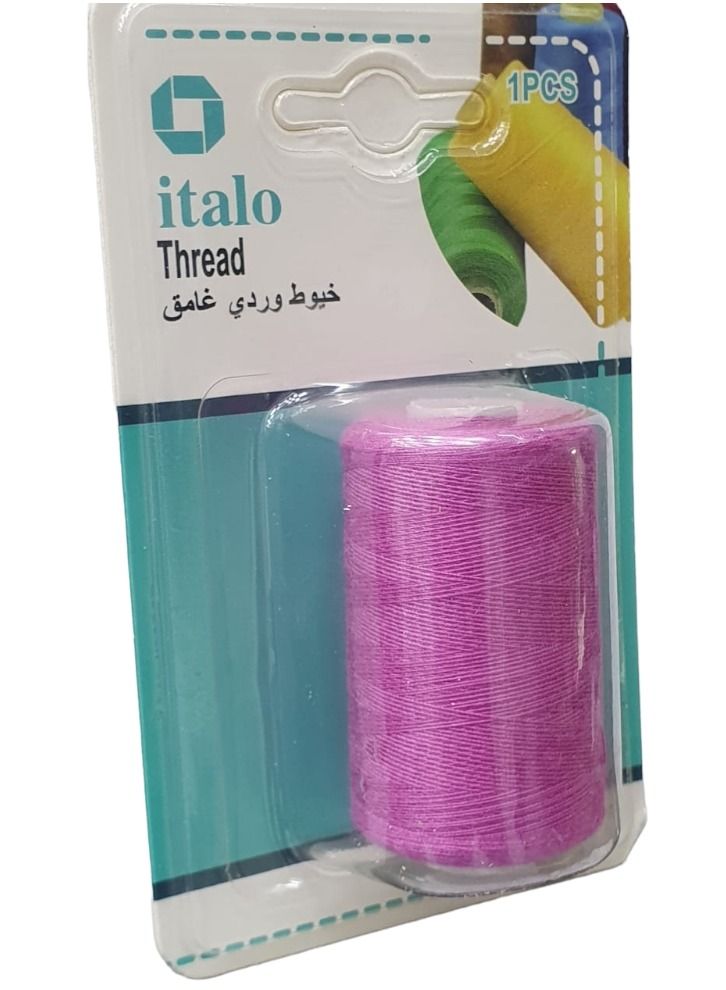 ITALO 500-Meter Spun Polyester Sewing Thread For General Sewing And Repair General Purpose Rose Colour - Image 2
