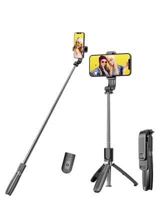 Portable Selfie Stick Tripod with Detachable Wireless Remote, 3 in 1 Extendable Selfie Stick Phone Holder for iPhone 13/12/12 Pro/12 Pro Max/11/11 Pro/X/XR/XS/8/7/6S, Android Smartphone - pzsku/Z2A2C642444D8CD352270Z/45/_/1701440203/1ad2ba91-f8c0-48b8-b3d5-14fe839f1e4a