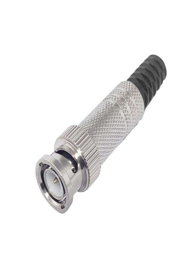 MX BNC Male Connectors for RG58 Coaxial Cable – Fully Metal & Copper-Plated with Gold-Plated Pin for CCTV and Surveillance Systems – Pack of 10 - Image 1
