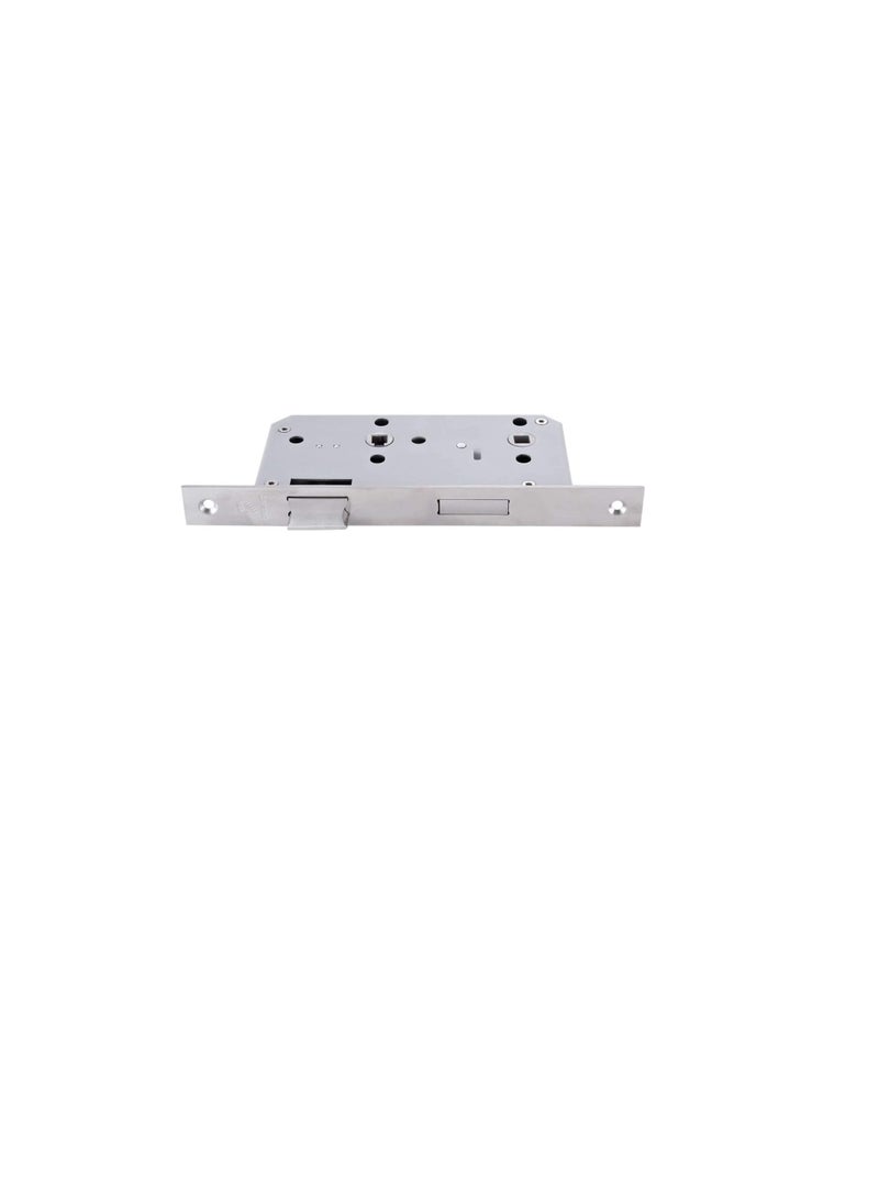 Stainless Steel SUS 304 Euro Profile Bathroom Mortise Latch Lock with Deadbolt Backset in Satin Finish-55-DTML005  - Image 2