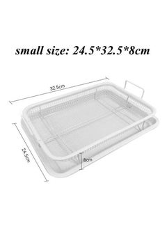 Generic Roasting tray with strainer, 2*1, silver stainless steel tray  - Image 5