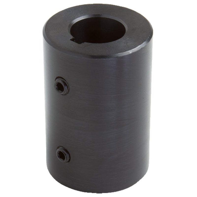 Aivoxe Climax Part RC-075-KW Mild Steel, Black Oxide Plating Rigid Coupling, 3/4 inch bore, 1 1/2 inch OD, 2 inch Length, 5/16-18 x 3/8 Set Screw - Image 5
