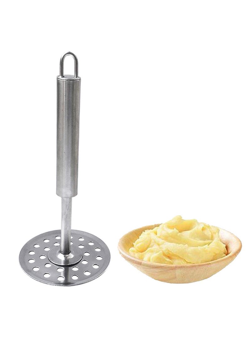 C DEVICE C DEVICE Stainless Steel Two Different Design Potato Vegetable Pav Bhaji Masher Silver Pack of 2  - Image 3