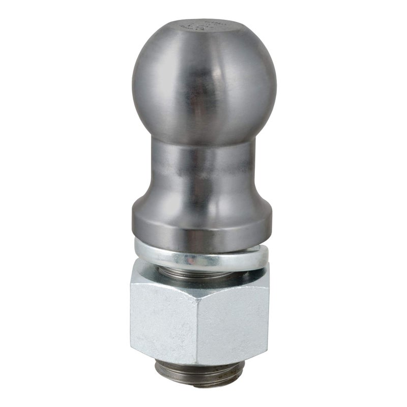 CURT 40089 Raw Steel Trailer Hitch Ball Gooseneck 30000 lbs 3Inch Diameter 2 x 314Inch Shank
