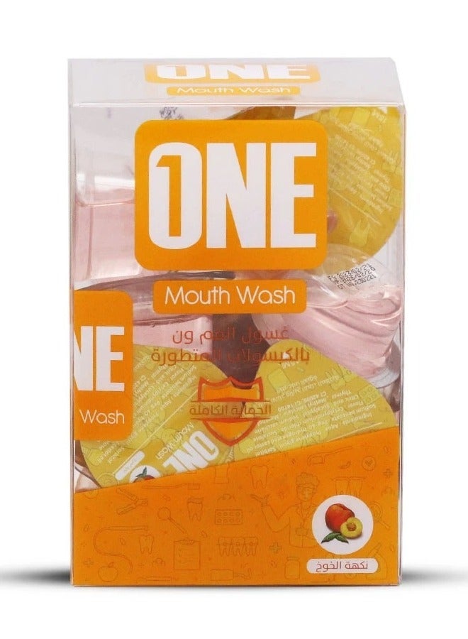 One Advanced Mouth wash Peaches Flavor Capsules - 20 * 15 ml - Image 1