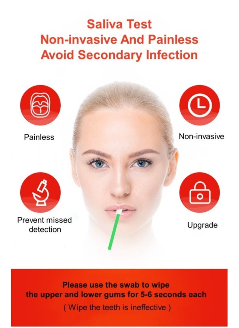 Wondfo - 2-PACKS Home Test HIV 1/2 Rapid Saliva Test Kit HIV Antibody Test Strips - Image 1
