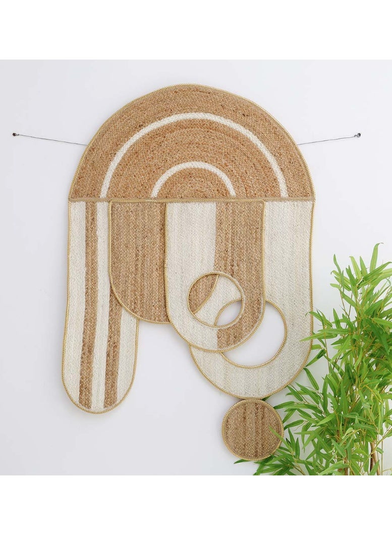 Ramsha Handmade wall decor wall hanging for bedroom jute WH-056 Wall frame 87x130 cm - Image 2