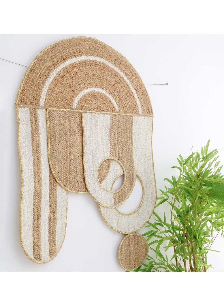 Ramsha Handmade wall decor wall hanging for bedroom jute WH-056 Wall frame 87x130 cm - Image 1