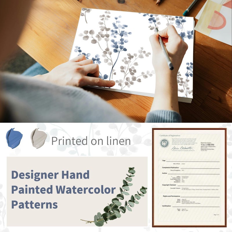 BGment بئسة الستائر القصيرة الكتان للنافذة الصغيرة 45 بوصة الطول 2 لوحات بوهو تصفية تصفية الستائر الخصوصية لمزرعة غرفة نوم الطابق السفلي تصميم أوراق كوخ كل 42 بوصة البحرية - Image 4