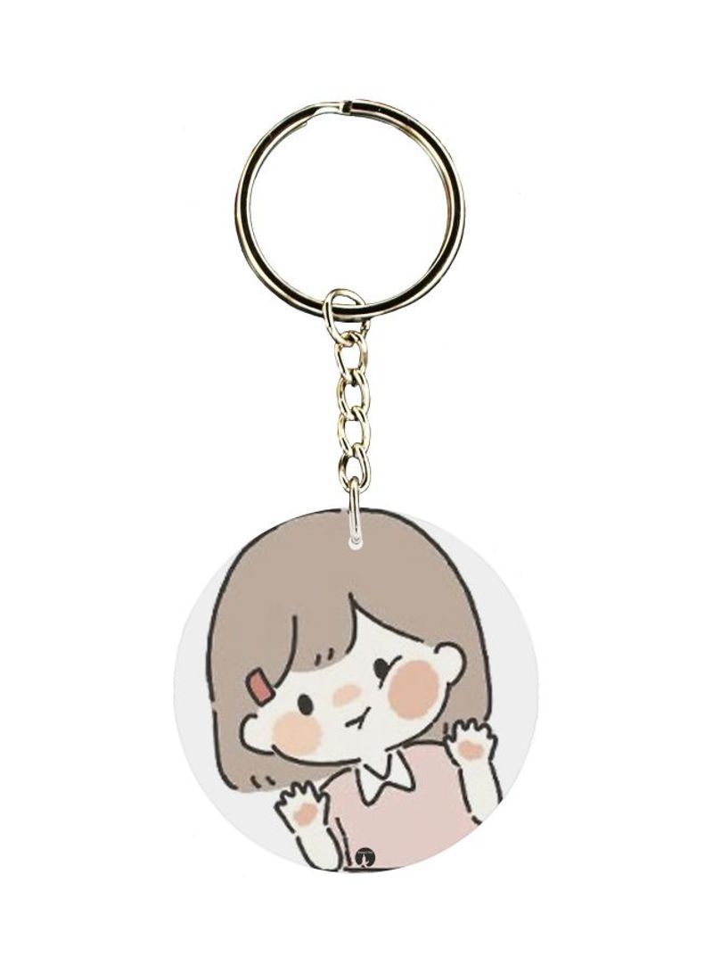 RKN Girls Printed Keychain