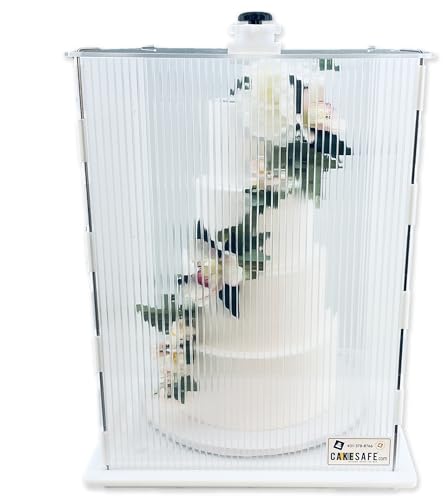 حامل كعكة CAKESAFE القابل لإعادة الاستخدام صغير وطويل شفاف بلاستيك 17 عرض × 22 ارتفاع