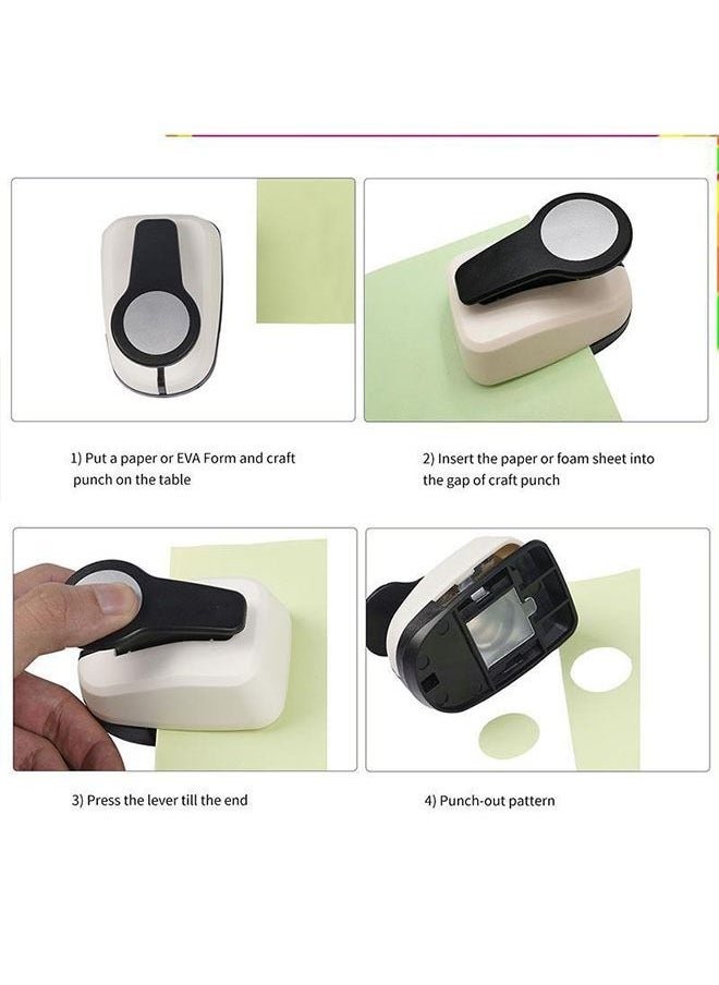 Ant 2-Piece Round Puncher Hole Embossing Machine, Children's Embossing Machine for Handmade DIY Making Paper  - Image 4