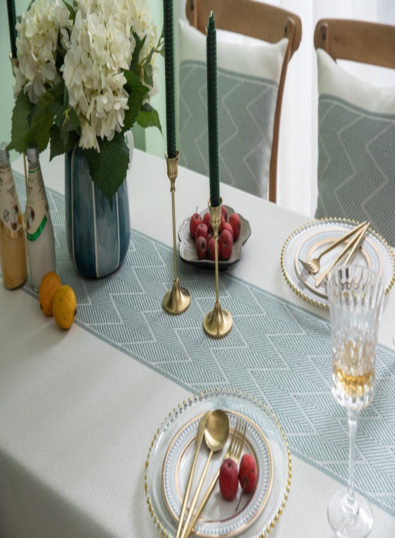 Rectangular Table Cloth, Cotton linen Table Cloth Wrinkle-Resistant Table Cloth, Soft Fabric Tablecloth With Tassels, Suitable for Kitchen Dining Room Outdoor Party 140CM×180CM , 4-6 Seats  - Image 3