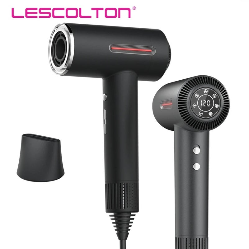 ليسكولتون مجفف شعر Lescolton High Speed Hair Dryers 110,000 Rpm Professional Salon Ionic Hairdryers Negative Blow Dryer Anti-static Hair Care - Image 2