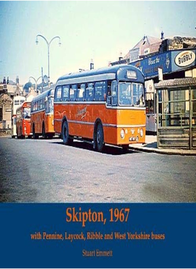 null - Skipton 1967, with Pennine, Laycock, Ribble and West Yorkshire buses - Image 1