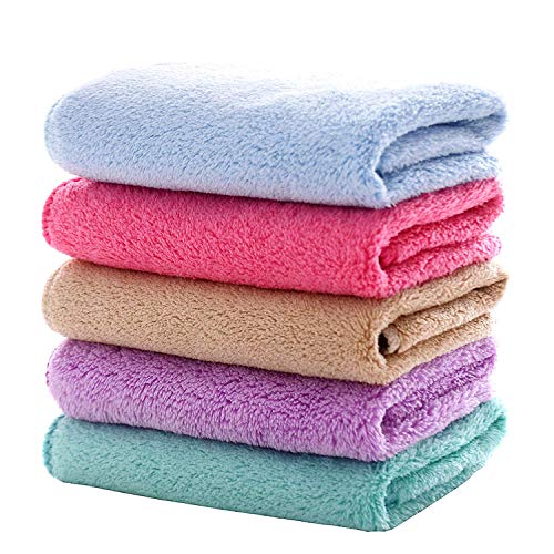 MOM CARE Cotton Face Towel Soft Reusable Hankies Napkins for Newborn Baby Toddlers Kids Adults Pack of 12 Multicolor - Image 2