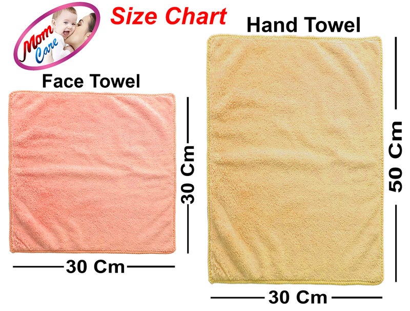 MOM CARE Cotton Face Towel Soft Reusable Hankies Napkins for Newborn Baby Toddlers Kids Adults Pack of 12 Multicolor - Image 5