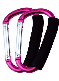 ORiTi Stroller Hooks by Baby,2 pcs Carabiner Stroller Hook Organizer for Hanging Purses, Diaper Bag, Shopping Bags. Clip Fits Single/Twin Travel Systems, Car Seats and Joggers  - Image 1