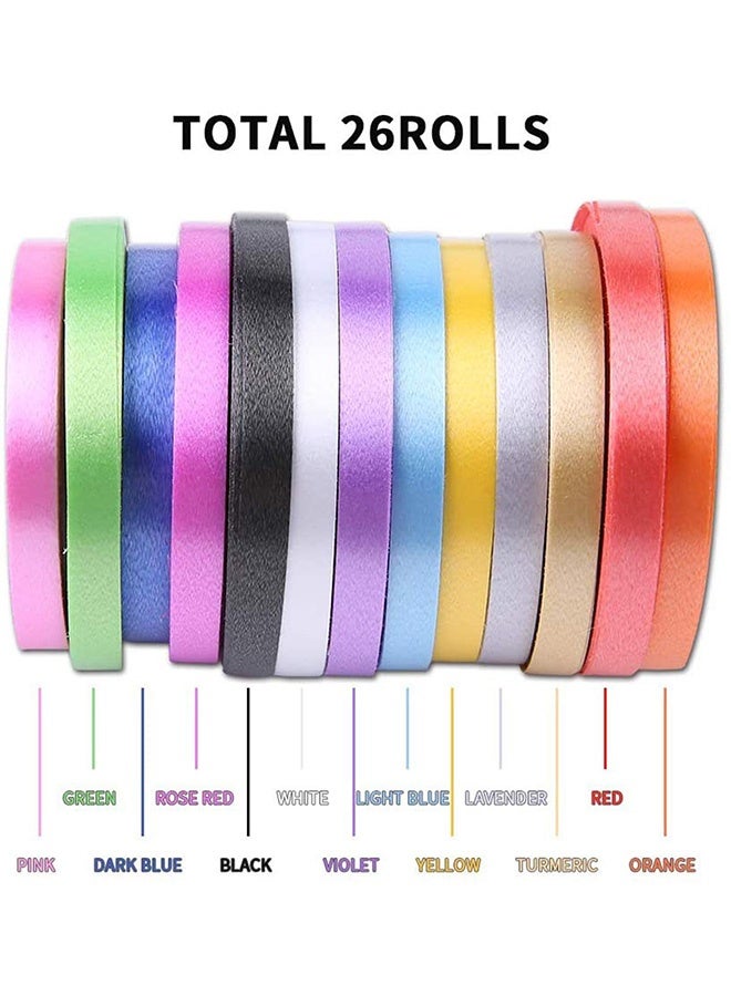 Peachjoy 26 Rolls Crimped Balloon String Curling Ribbon Bow Set Wrapping for Party Wedding Festival Crafts - Image 4