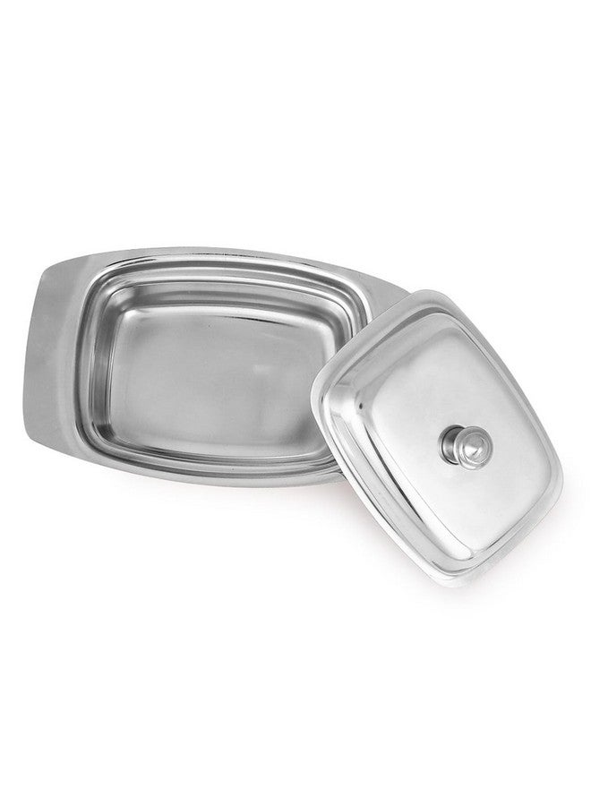 Dynore Stainless Steel Butter Box Container, Dish/Butter Pot with Lid 250 Gram - Image 3