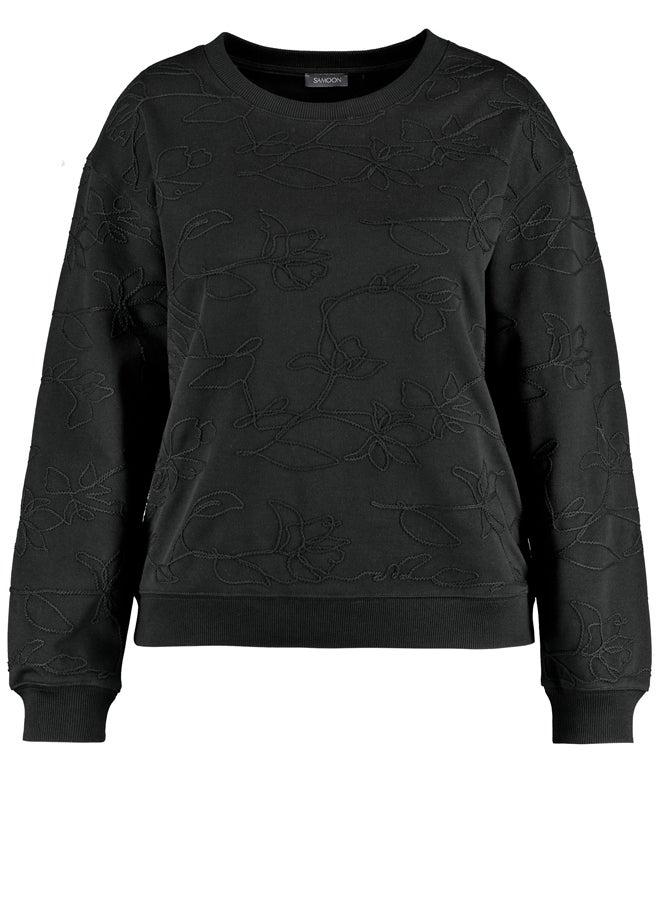 Samoon Appliquéd Cord Sweatshirt  - Image 3