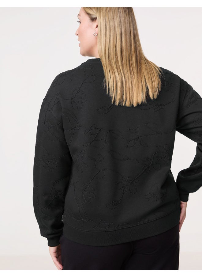 Samoon Appliquéd Cord Sweatshirt  - Image 2