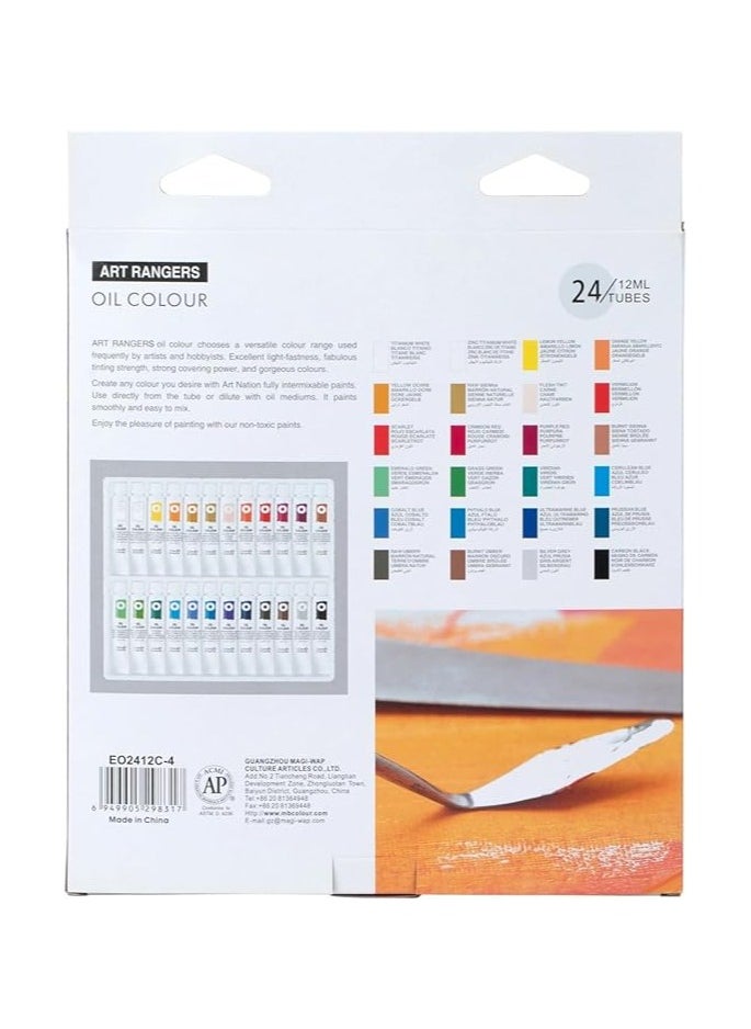 ART RANGERS Art Rangers-Oil Colour Pack Of 24 Tubes 12ml  - Image 3
