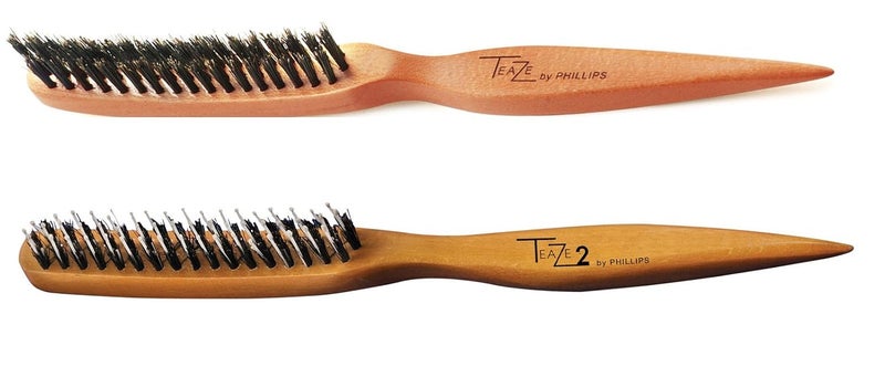 Phillips Brush Teaze  Teaze 2 Hair Brush Combo Pack  Superior Styling Parting  Layering Wooden Construction  Boar Bristles